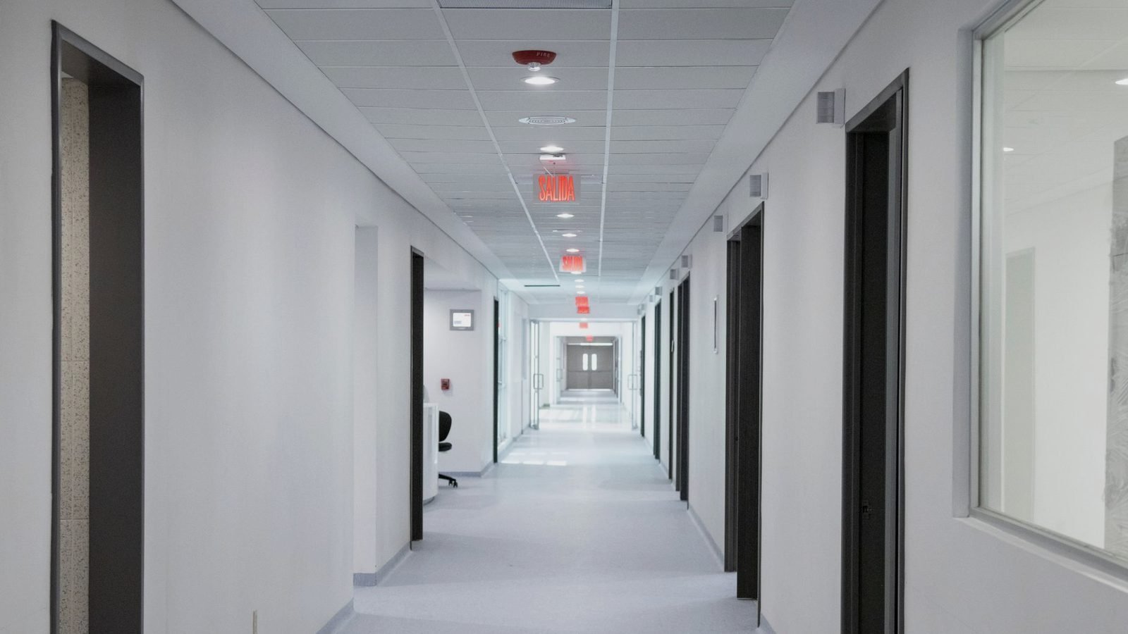 ICRA containment barrier installed for construction inside an active healthcare facility